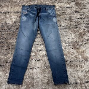 Diesel Men's Faded Blue Slim Jeans